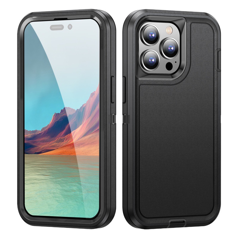Funda protectora para teléfono móvil Apple 17 Pro Max, compatible con iPhone 16/15/14, anticaídas, con superficie plana y triple protección. image 1