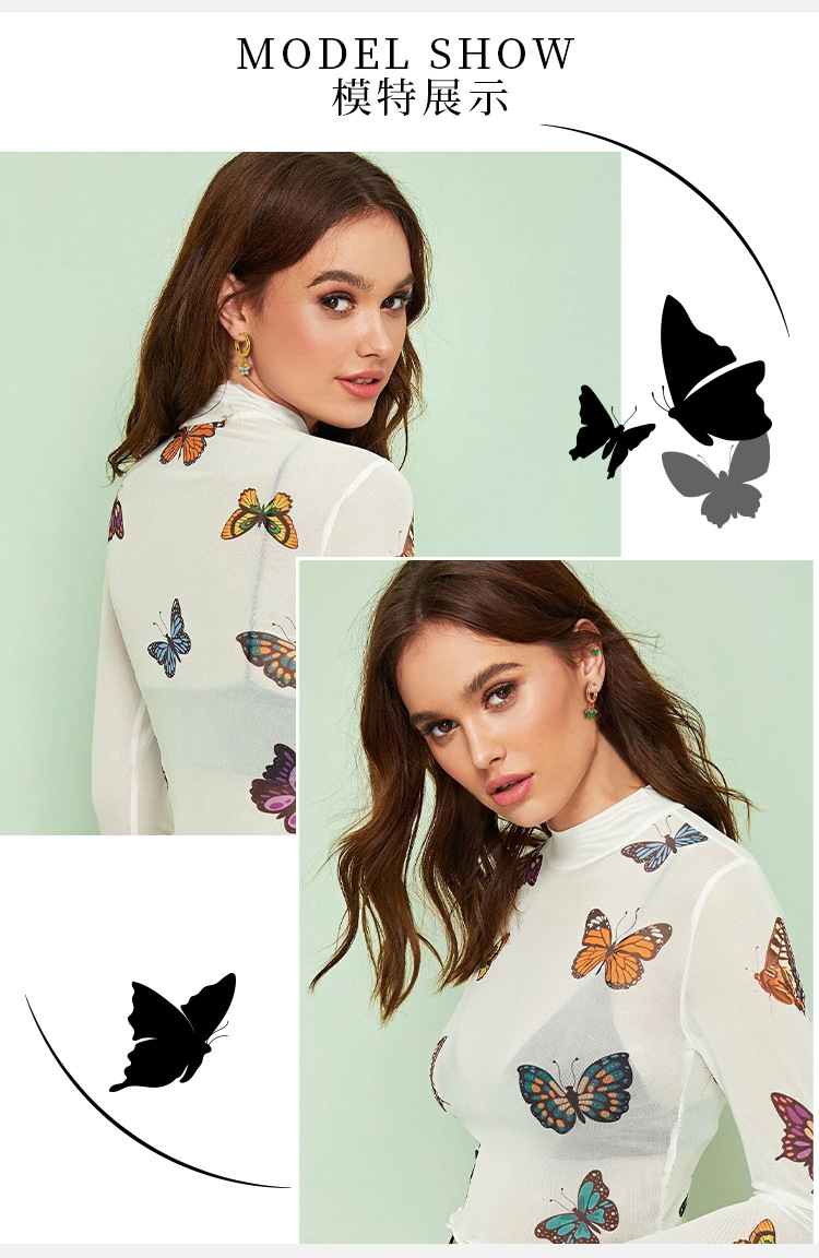 Zesen High Quality Zircon Stainless Steel Stud Earrings Butterfly Design All-match Ear Jewelry detail image 11