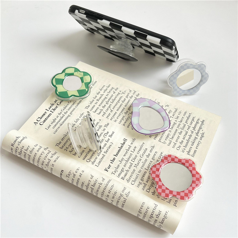 20g Weight Airbag Bracket Classification Acrylic Material Heart Shape, Flower Pattern Cute Style Heart Shape Flower Acrylic Cute Airbag Bracket 4