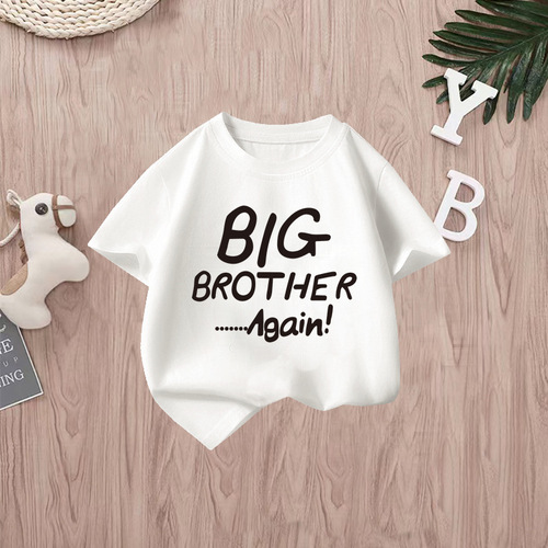 New style English letter short-sleeved boys' summer t-shirt  new children's short-sleeved T-shirt factory wholesale 