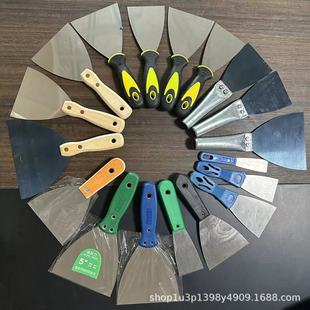 Factory wholesale Stainless Steel putty knife wooden handle putty knife iron handle shovel knife multi-function putty knife batch knife tool