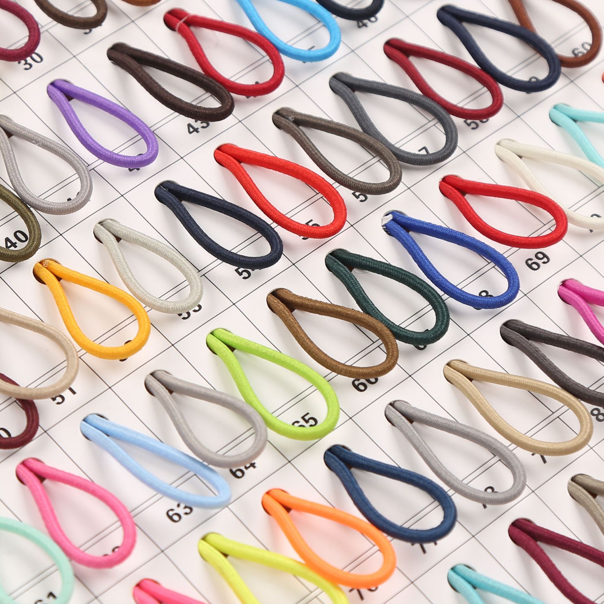 Color redondo elástico 2.5mm látex elástico cuerda de alta elasticidad cuerda de tendón de pluma cuerda elástica