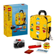 LEGO 乐高40817 黄色旅行箱手提行李箱拼搭积木儿童玩具生日礼物