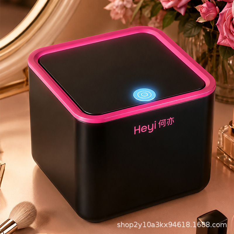 Home Office Desktop Storage Box with Press-Type Lid, Mini Cute Trash Can for the Living Room Home Office Desktop Storage Box with Press-Type Lid, Mini Cute Trash Can for the Living Room