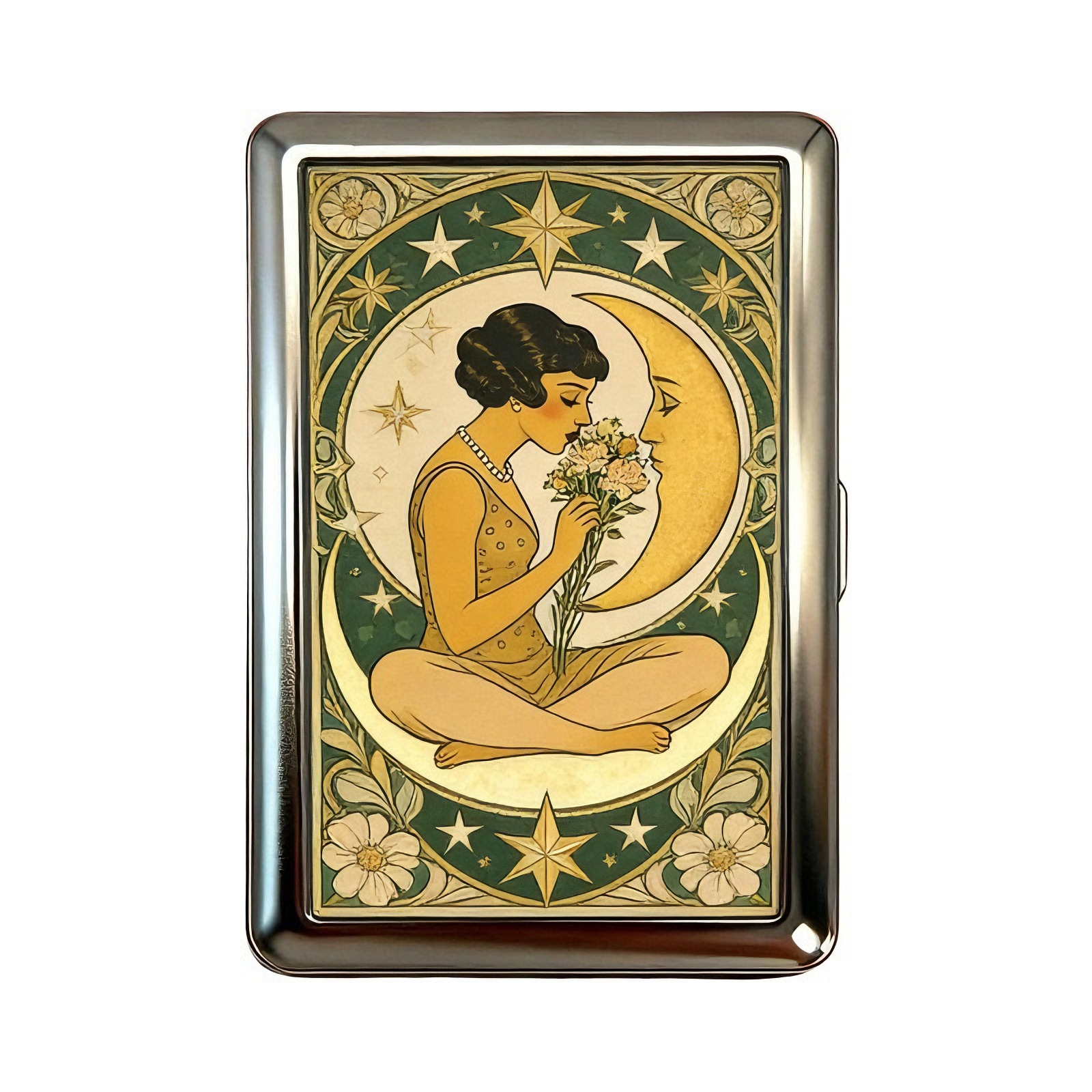 Amazon retro estilo de arte decorativo multifuncional bolsa de tarjetas y caja de almacenamiento de efectivo una prueba de patrón de fabricación