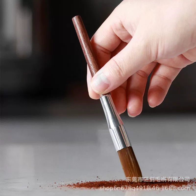 Щетка для очистки алюминиевой трубки кофе порошок Чистящая Щетка кофемашина кофемолка Чистящая Щетка щетина круглая головка щетка