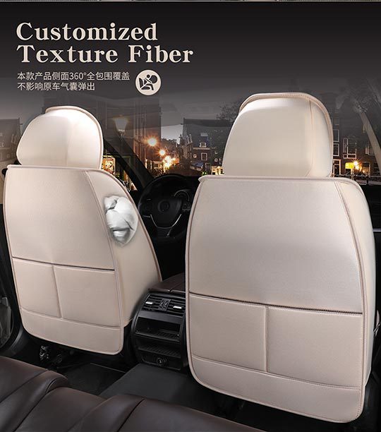 Car Seat Cushion, Universal for All Seasons, Fully Enclosed Seat Cover, Linen Breathable Fabric Seat Cushion, Universal Seat Cushion Cover for Five Seats in the Car