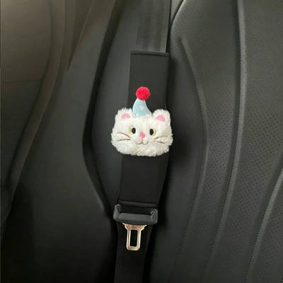 Cute Little Fish Car Seatbelt Sürətlər qutusu və əl tormozu başlıqları - cat-shoulder-pads-single