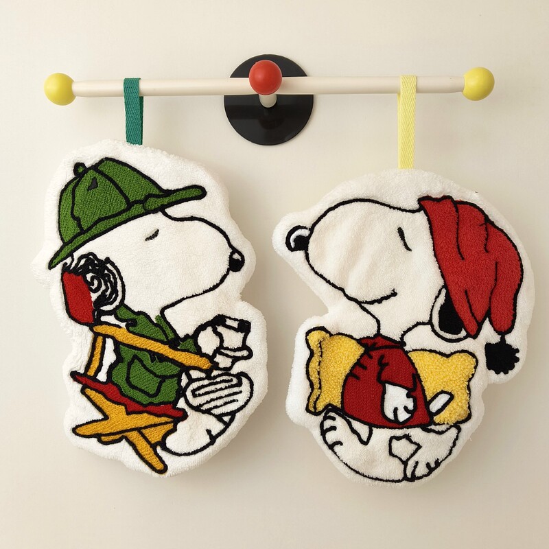 Wholesale Puppy-Themed Coral Fleece Hand Towel for Home Bathroom, Absorbent Hanging Hand Towel, Thick Absorbent Hand Cloth