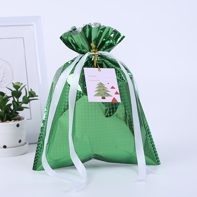 現物アマゾンレーザーフィルムローププレゼント袋クリスマスロープキャンディー袋プレゼント包装クリエイティブプレゼント袋|undefined