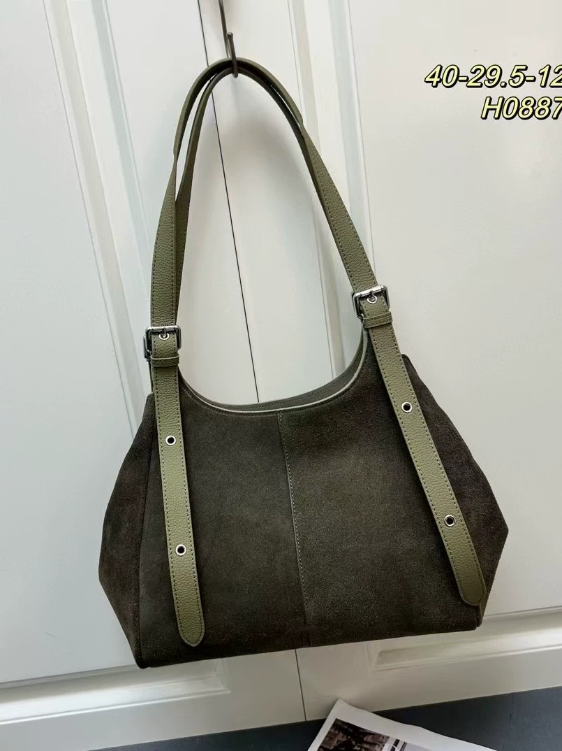 Capacious matte shoulder bag, retro universal one-shoulder bag