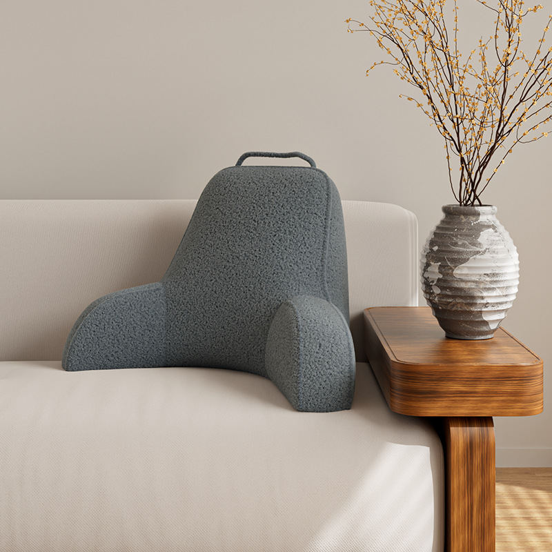 베개 없는 요추 지지대 - 루프 벨벳 - 다크 그레이