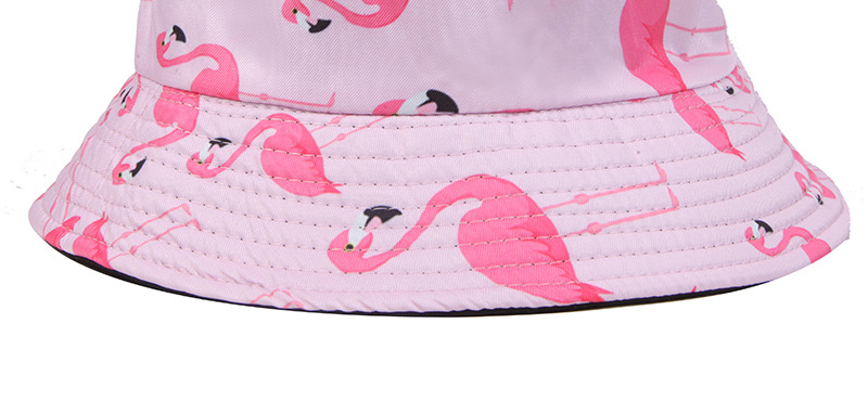 Unisex Casual Vacation Flamingo Wide Eaves Bucket Hat display picture 6
