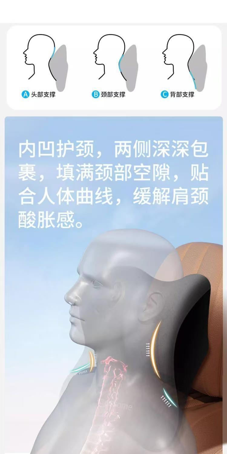 Car Lumbar Support Headrest Neck Pillow Car Cushion Neck Pillow Seat Cushion Car Pillow Lumbar Pad Neck and Waist Support Pillow