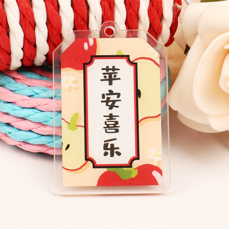 Creative acrylic double-sided keychain