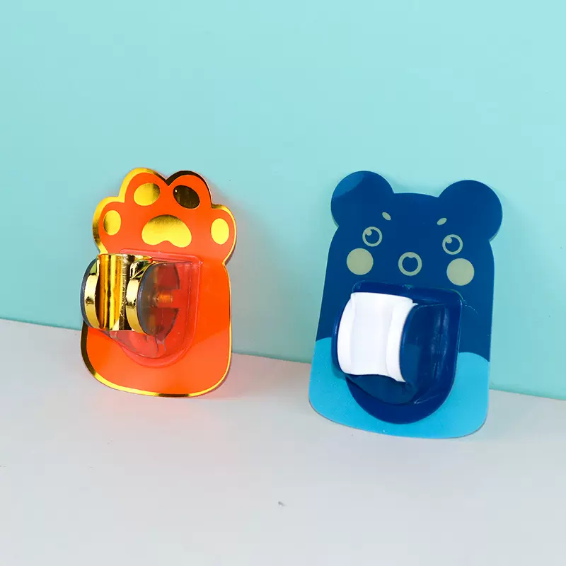 花洒支架免打孔浴室挂钩架子挂拖把扫把无痕壁挂置物架粘钩可伸缩