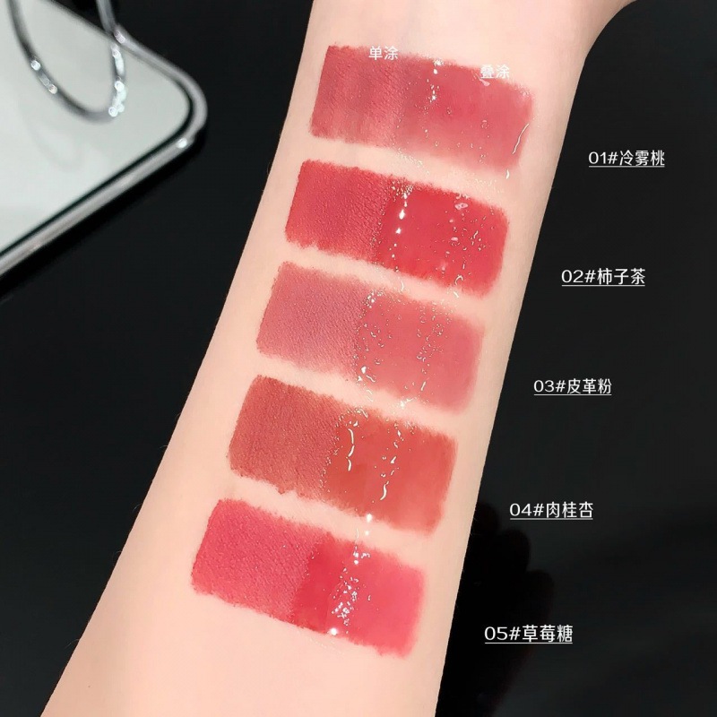 KodyboLL juegan con dos cabezas mate esmalte labial desvanecimiento marcas labial agua espejo labial óleo labial maquillaje fábrica de lápiz labial mayorista