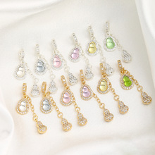 ��ɫ14k������ʯ���J�������ˮ��diy��朴������K�����Ʒ���