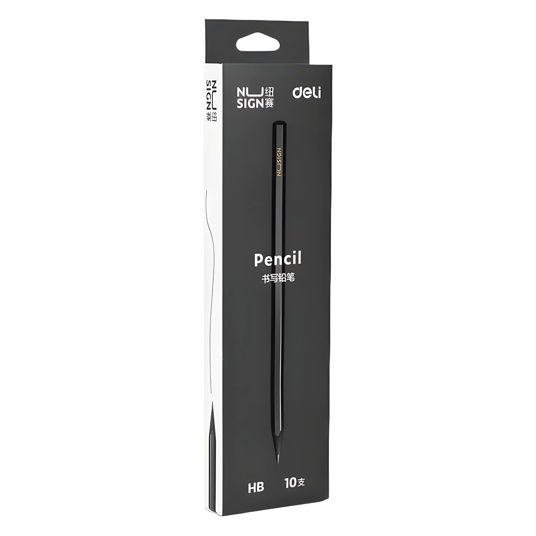 Deli New Sai Black Wood Pencil NS722 Графит HB/2B карандаш для дошкольников начальной школы Элементарная школа Шестигранный карандаш для письма