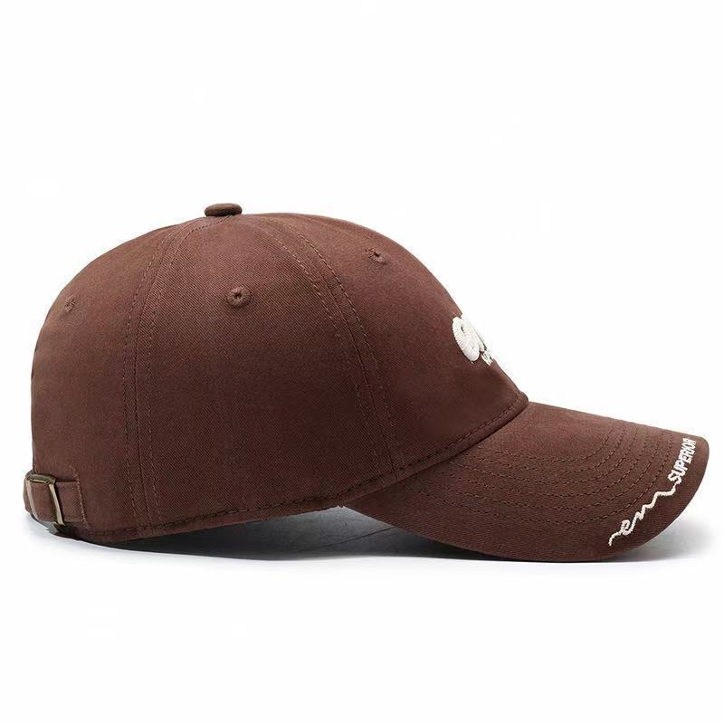 Nowa koreańska wersja Duży obwód głowy Szczotkowana haftowana litera 3D Baseball Miękka Wygodna Wszechstronna_voghion.com