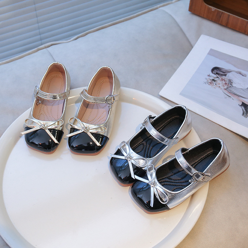 Niña Marizhen zapatos de cuero para mujeres 2025 nuevo primavera y otoño niños pequeños zapatos de viento de fragancia zapatos de moda princesa