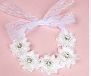 Five white pearls