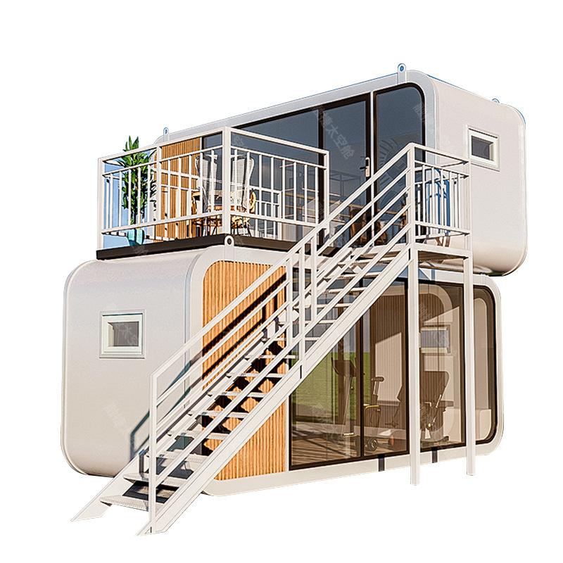 Rongjie Space Capsule Casa móvil Casa de familia Residente en casa Casa de oficina Villa Área escénica Cabina de manzana de doble capa Weisu