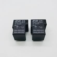 ZD4115-S-A-DC24V-A4-L 24VDC常开4脚30A250VAC震德继电器ZND T90