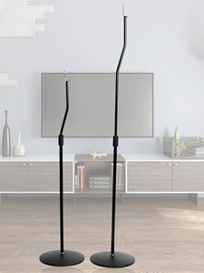 Surround Speaker Floor Stand Satellite Shelf Bookshelf Tripod Audio Stand Hanging Rack Metal Lift Bracket