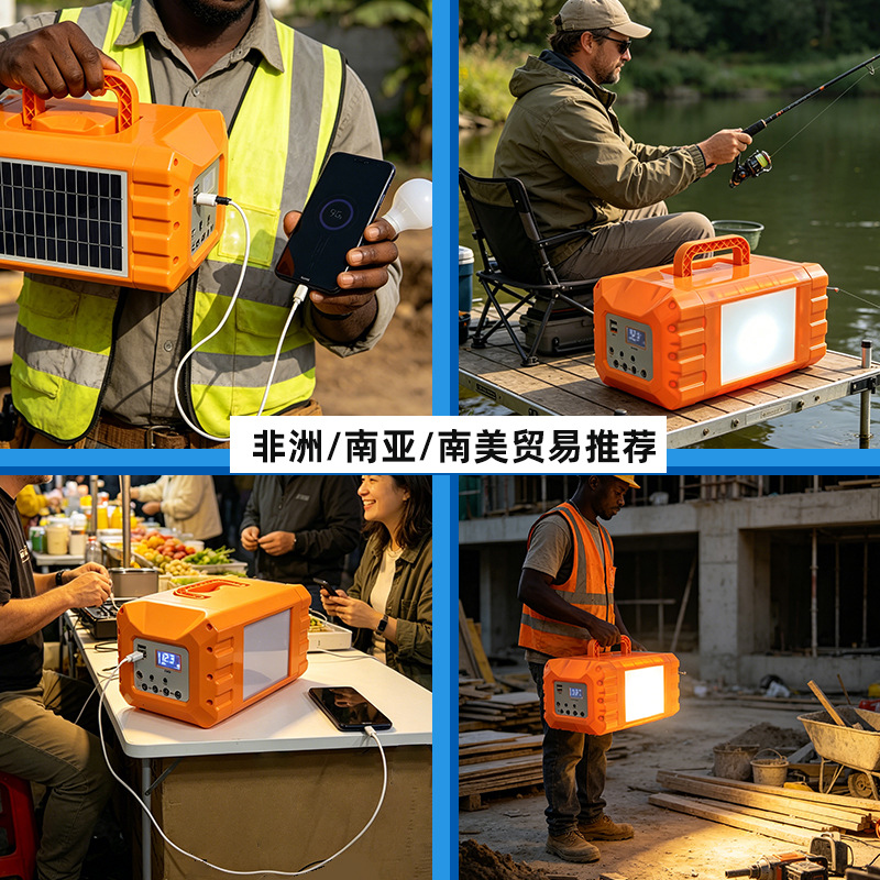 Extra pequeña fuente de alimentación móvil al aire libre 220V portátil autoconductor camping iluminación de emergencia almacenamiento de energía doméstico carga solar