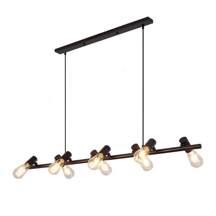 Araña de restaurante americano, personalidad creativa, lámpara larga, caja registradora, cafetería, lámpara de bar, lámpara de viento industrial de oficina