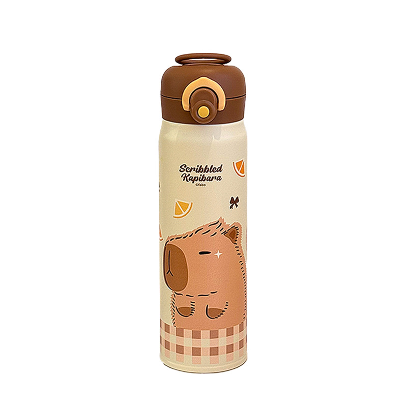 Taza de agua Taza de vacío de pajita para niños Taza de doble bebida pequeña y portátil de alto valor Taza recta para estudiantes Taza especial para la escuela