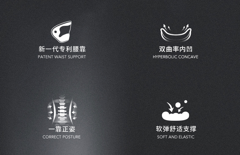 Cicido Car U-Shaped Hug Support Lumbar Seat Back Cushion Support Car Male and Female Driver Driving Waist Protection Artifact