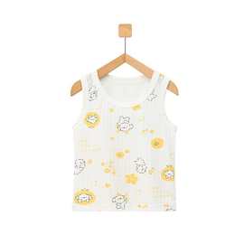 婴儿竹纤维背心透气夏季薄款新生儿宝宝幼儿内穿护肚上衣9661-64
