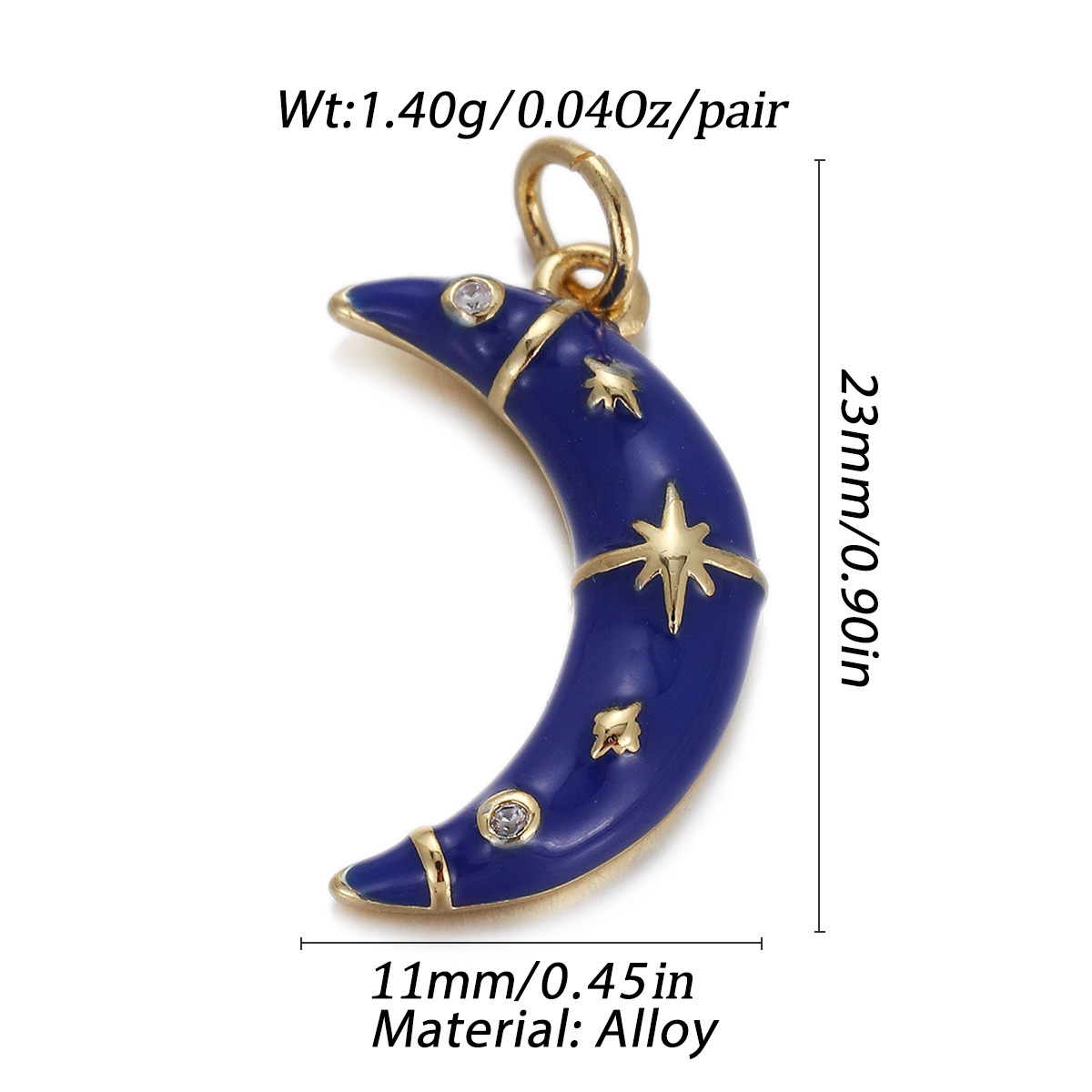 4g Weight Pendant Jewelry Making Type Gold Plated Plating Material 1 Piece Quantity Daily Occasion Copper Material Star, Heart Shape Pattern Women's Gender Enamel Design Simple Style Style 1 Piece Copper Gold Plated Star Heart Shape Pendant 5