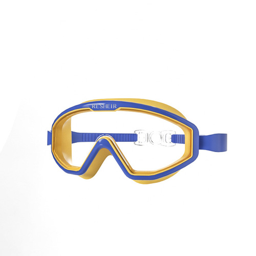 Factory direct sales children's swimming goggles waterproof and anti-fog high-definition large frame boys and girls professional swimming equipment swimming goggles set