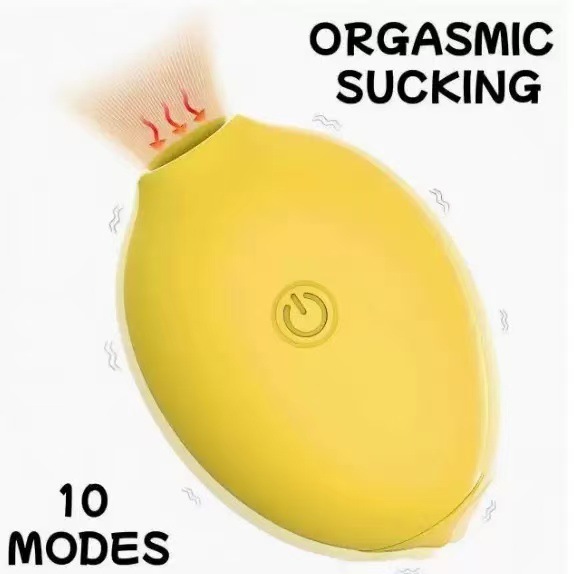 Lemon Clitoral Sucker Vibrator, G-Spot Massager with Magnetic Charging, Quiet Silicone Adult Toy — detail image 3