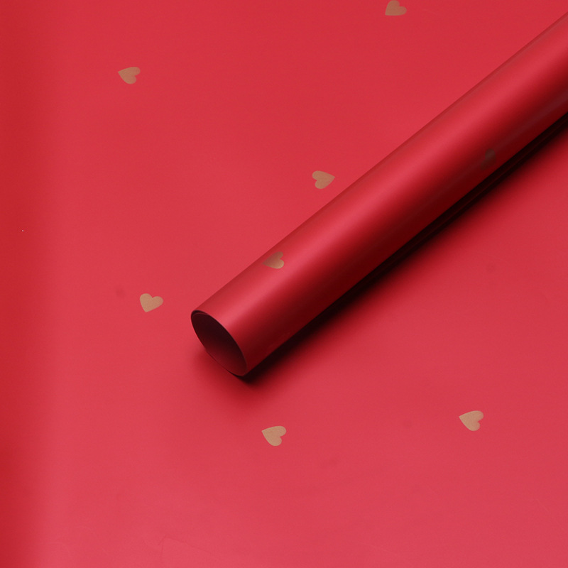 Huaxi cálido amor por el material de embalaje de ramo de flores de papel de embalaje impermeable florista material de ramo de flores