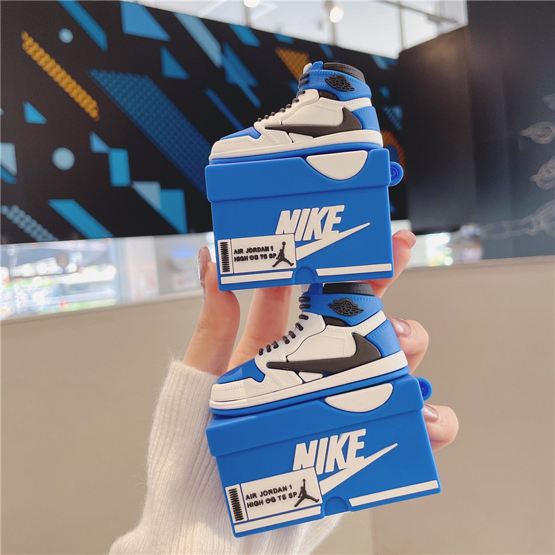 Lightning Blue Barb Sneakers Shoe Box Apple AirPods pro Bluetooth Headset Protective Cover 1/2/3 Generation Applicable