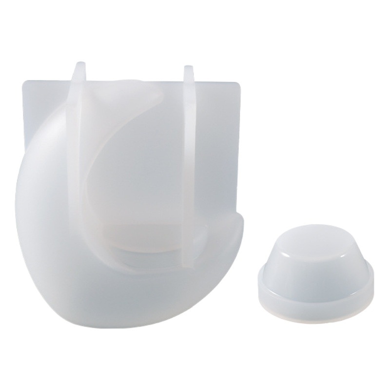 Yu Meiren DIY Cristal de resina epoxi herramienta de molienda media luna Candelabro decoración de la joyería de silicona FUENTE DE MOLDE al por mayor