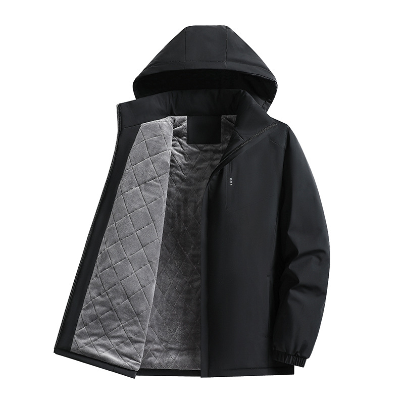 Men's thickened cotton jacket for autumn and winter, outdoor windproof sports cotton coat, high-quality windproof and waterproof men's winter outerwear