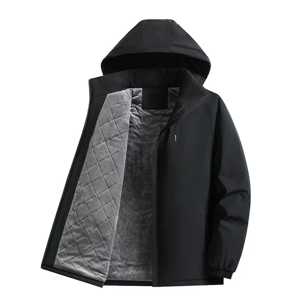 Men's thickened cotton jacket for autumn and winter, outdoor windproof sports cotton coat, high-quality windproof and waterproof men's winter outerwear