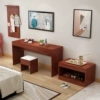 120 long teak + side cabinet + stool