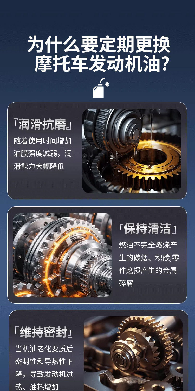 Motorcycle Oil Fully Synthetic Universal Oil for Wuyang Honda 125 Suzuki 150, High Temperature Resistant Genuine All-Season Oil