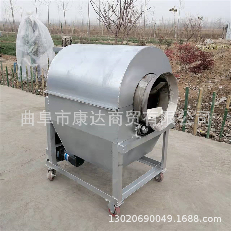 翻炒机图片 炒瓜子花生板栗机器 30/50/100斤内胆炒货机