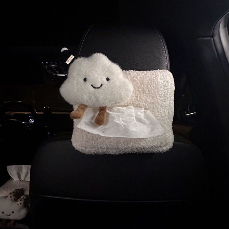 Caja de extracción de papel de automóvil tipo asiento de caja de toallas de papel montada en automóvil reposabrazos bolsa de papel para automóvil colgante bolsa interior de automóvil decoración creativa image 17