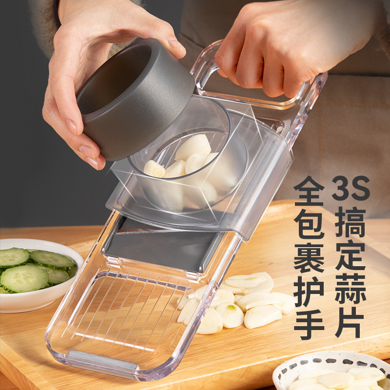 克欧克透明野菜切り器糸切り家庭用マッシュポテト多機能キッチンレモン中高|undefined
