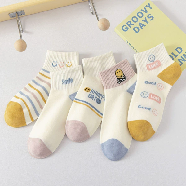 Women's Stockings 【Color Strinking Smile Face】