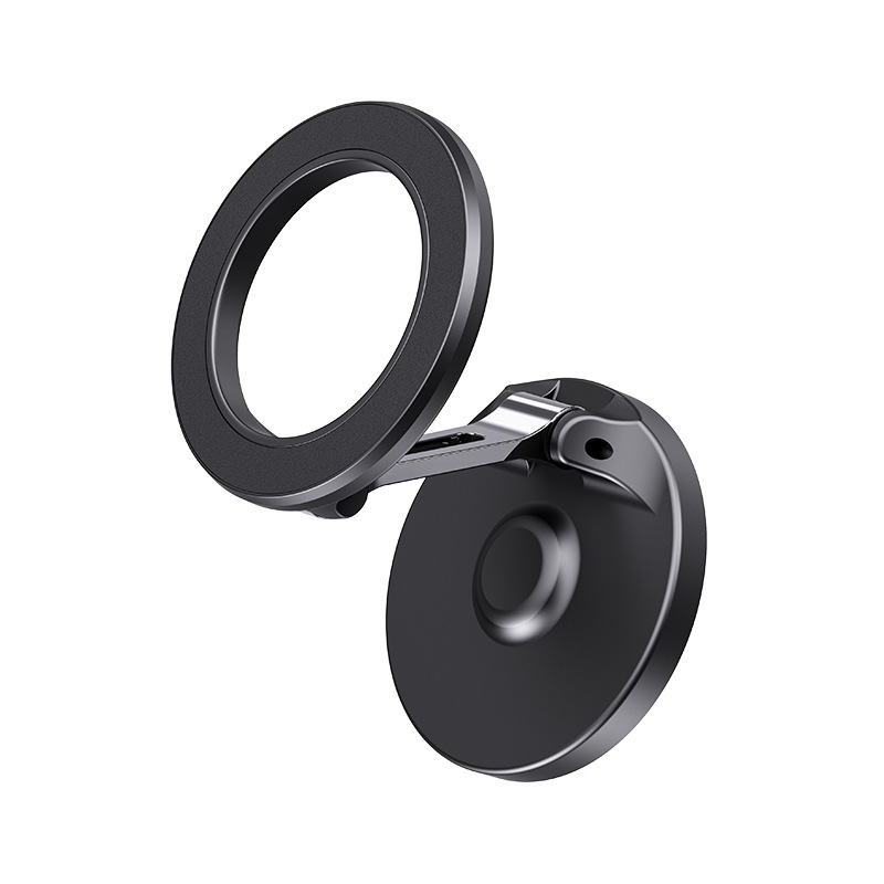 (2개) 국경 간 폭발 자기 휴대 전화 브래킷 360 도 회전 접이식 자동차 항법 마그네틱 백 브래킷