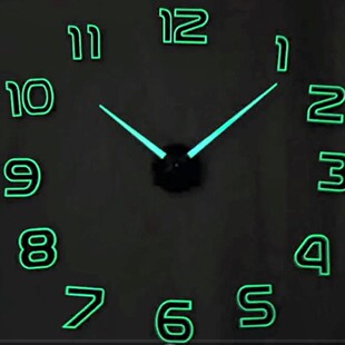 47Inch luminousҹ���ߴ�ճ�N���Rgolw���N���b�3D wall clock